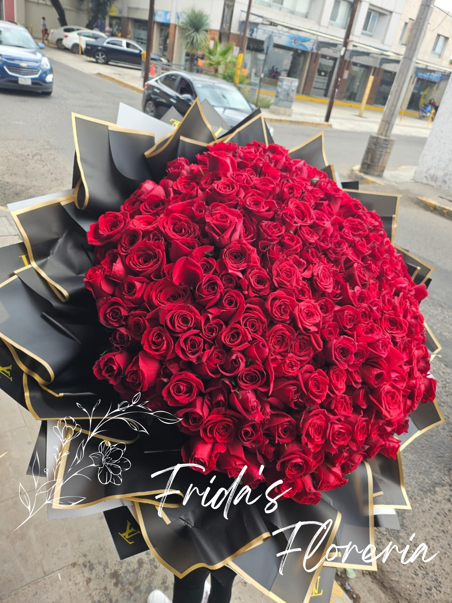 350 Rosas Rojas