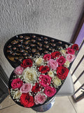 Caja Floral con chocolates
