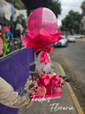Globo con flores