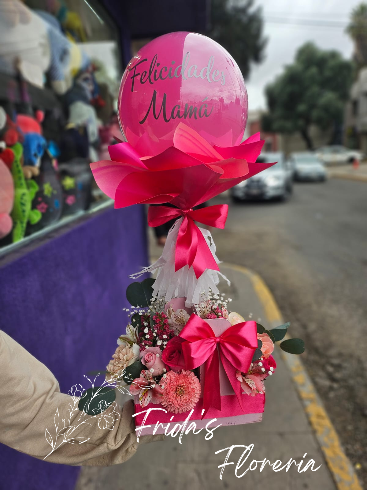 Globo con flores