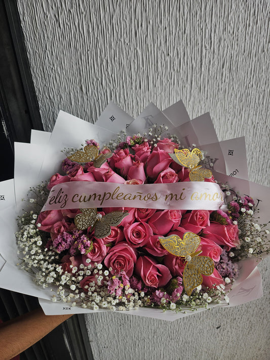 50 Rosas Rosadas
