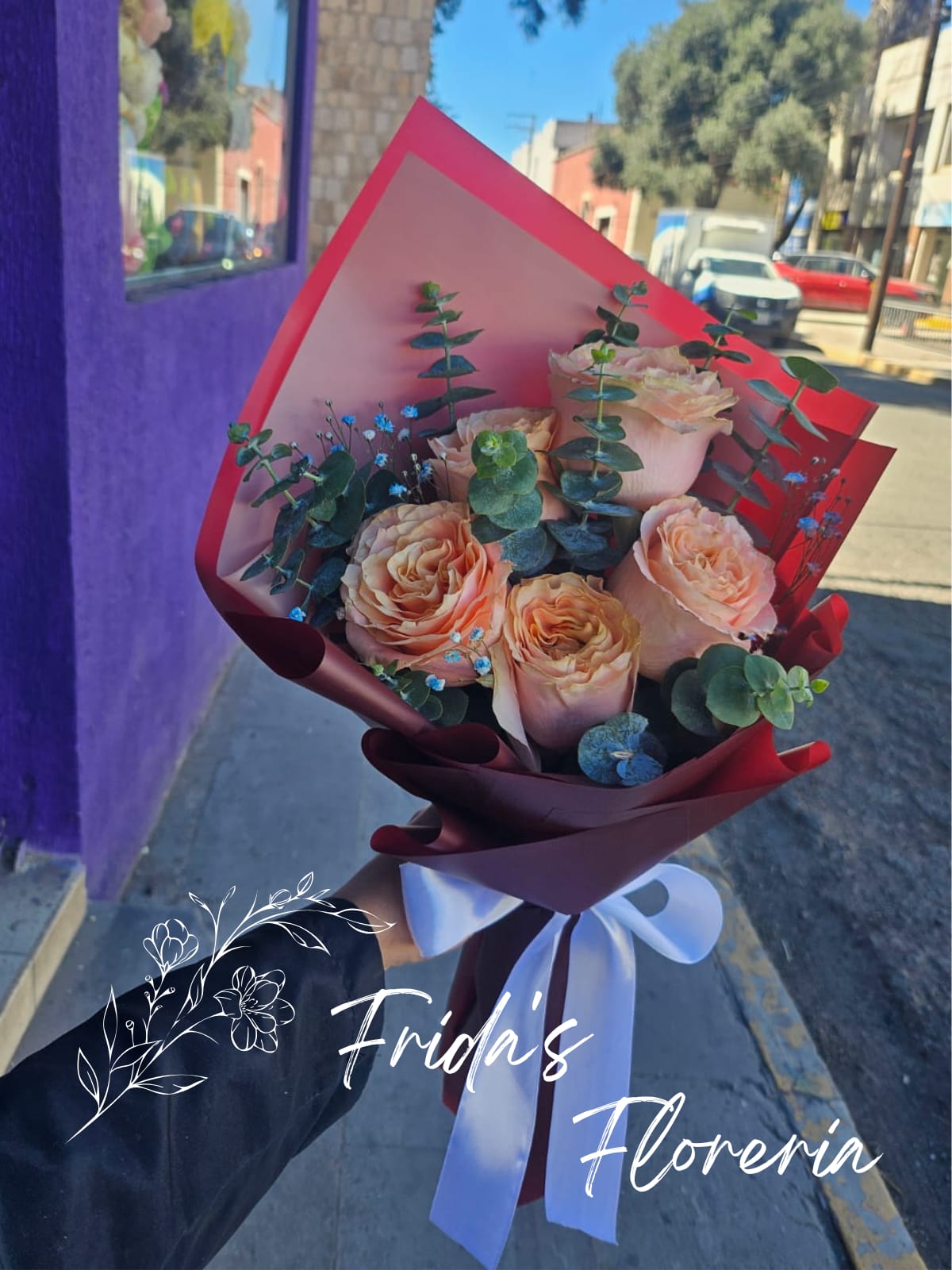 5 Rosas elegante