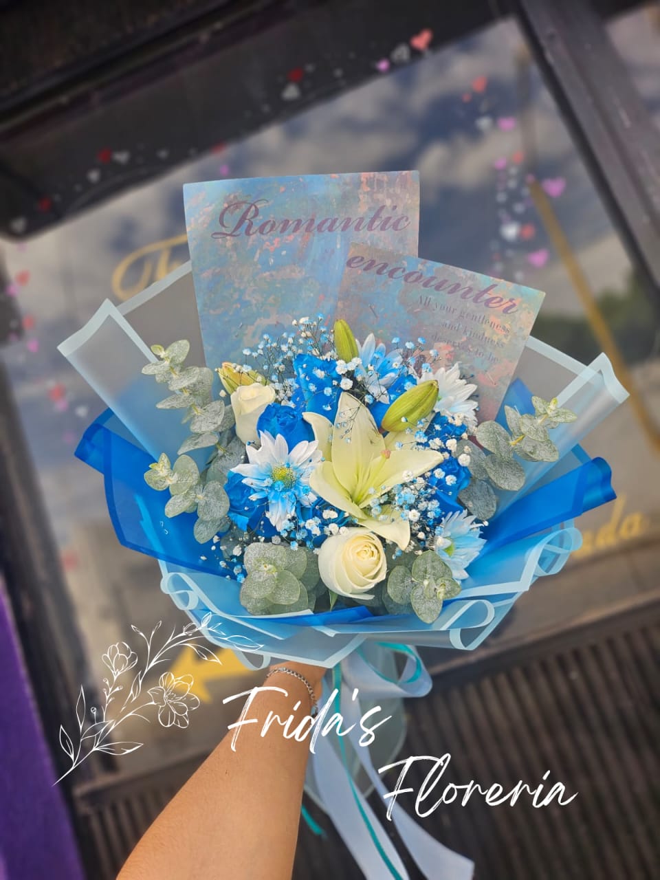 Ramo bouquet azul